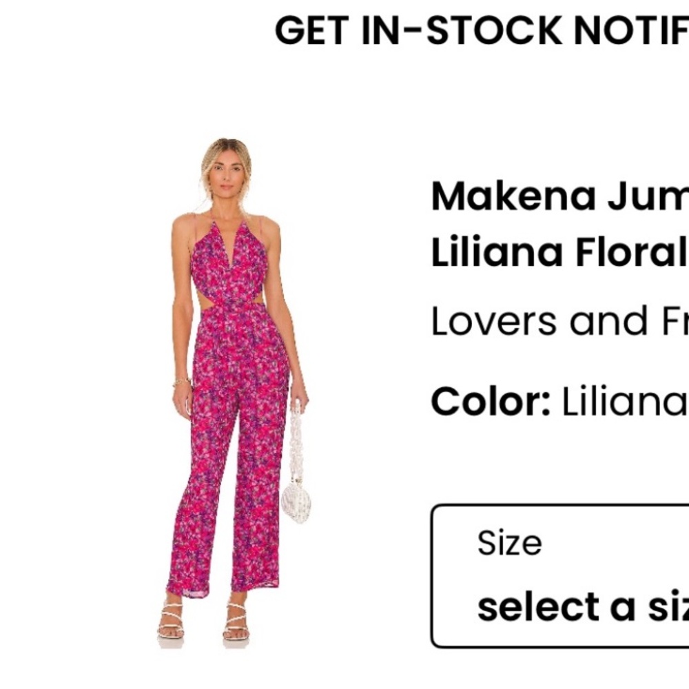 Lovers + Friends Liliana Floral Jumpsuit